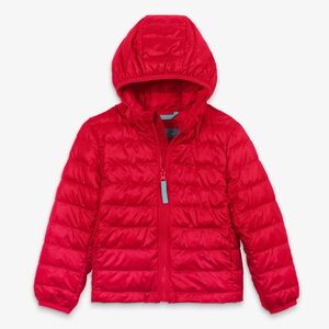 Primary Bold Red Quilted Jacket Size 10